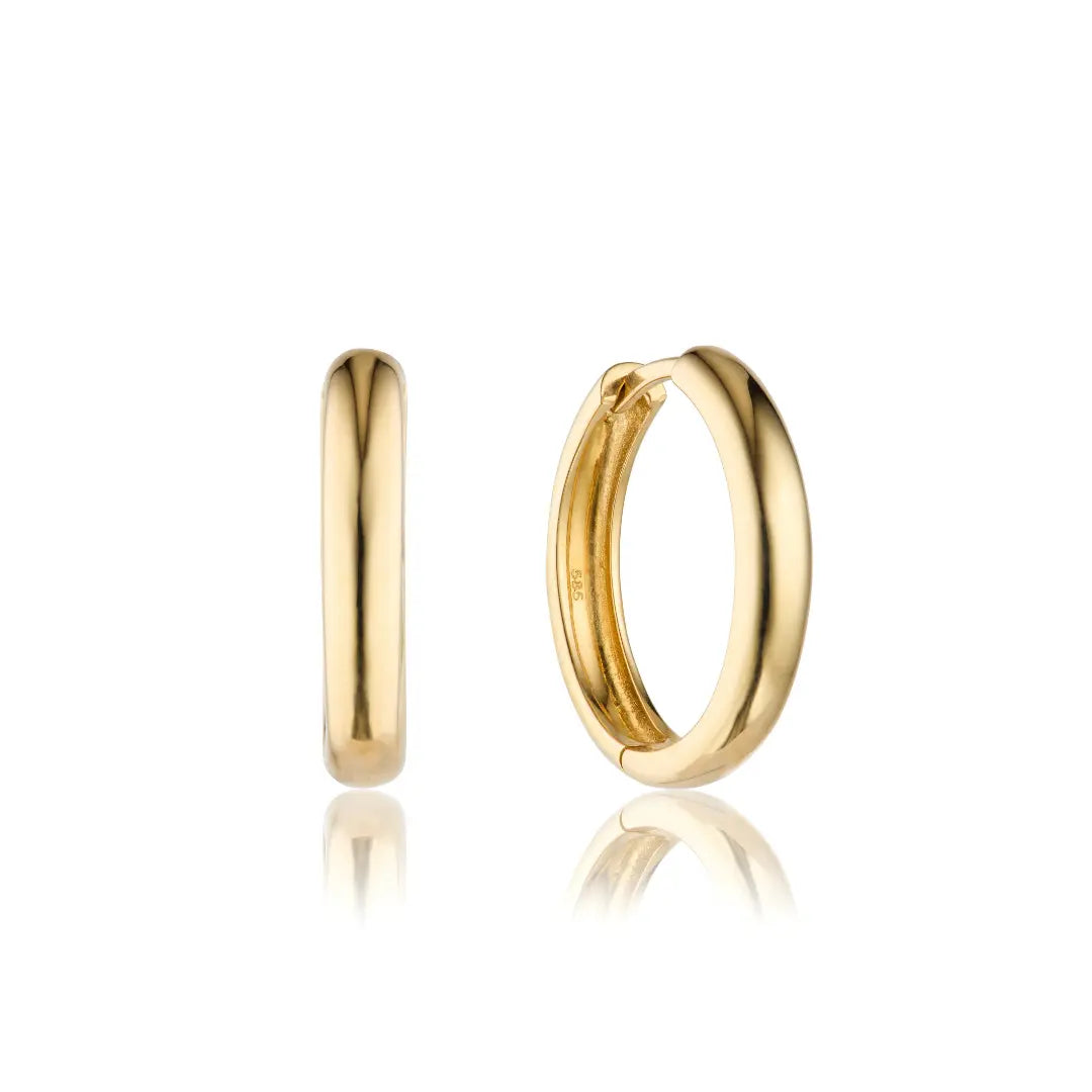 Gold Medium Hoop Earrings