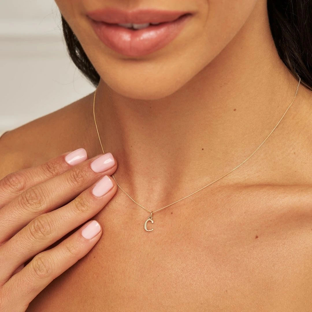 Solid Gold Individual Curve Initial Charm