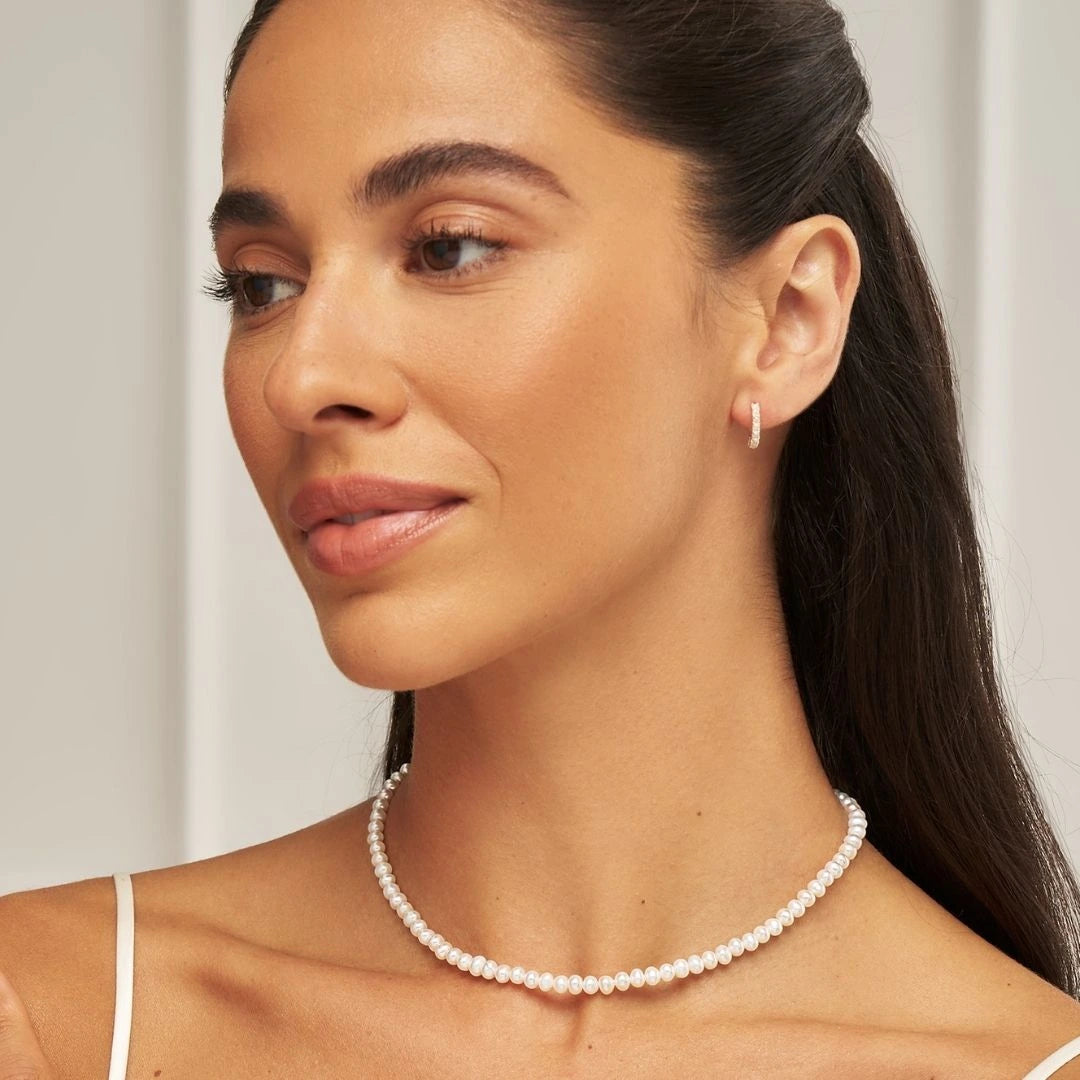 Gold Pearl Choker
