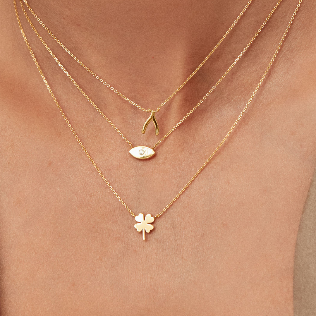 Gold Clover Necklace