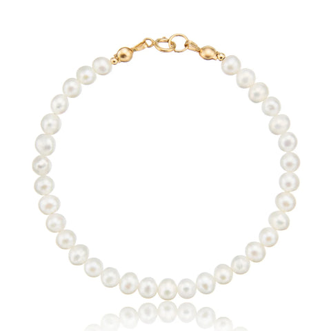 Gold Pearl Bracelet