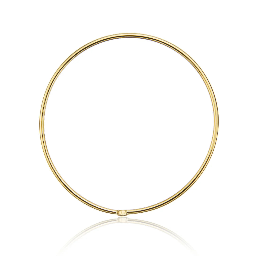 Gold Single Diamond Style Bangle