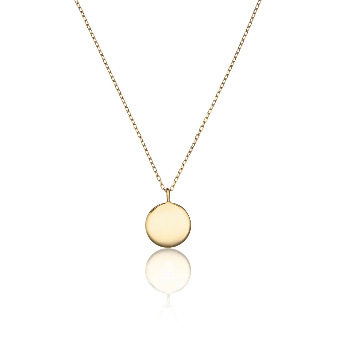 Gold Small Coin Star Necklace