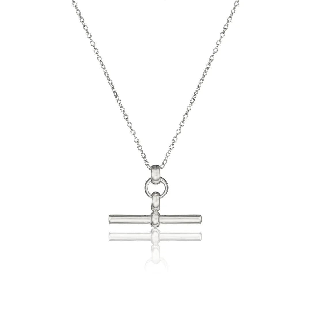 Silver T-Bar Necklace