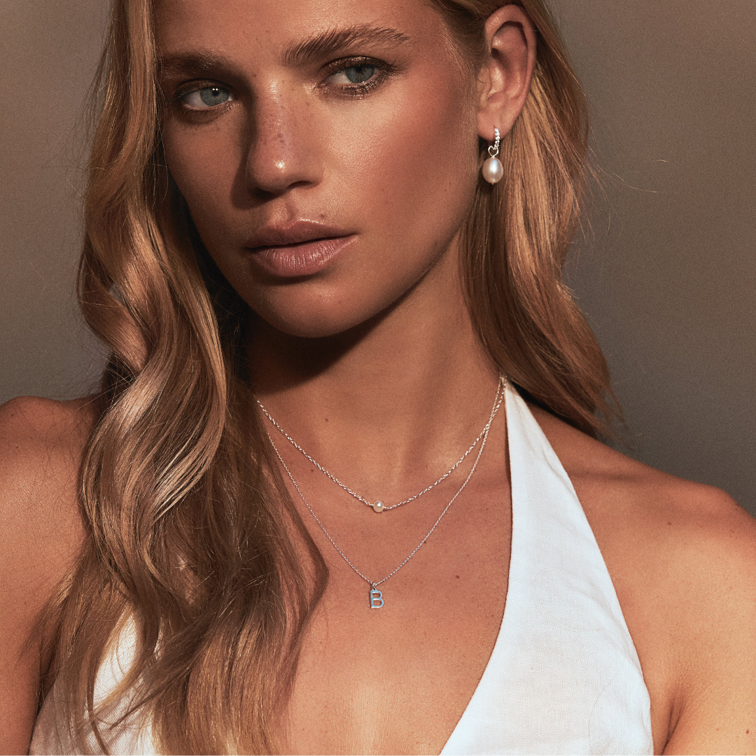 Silver Single Pearl Choker