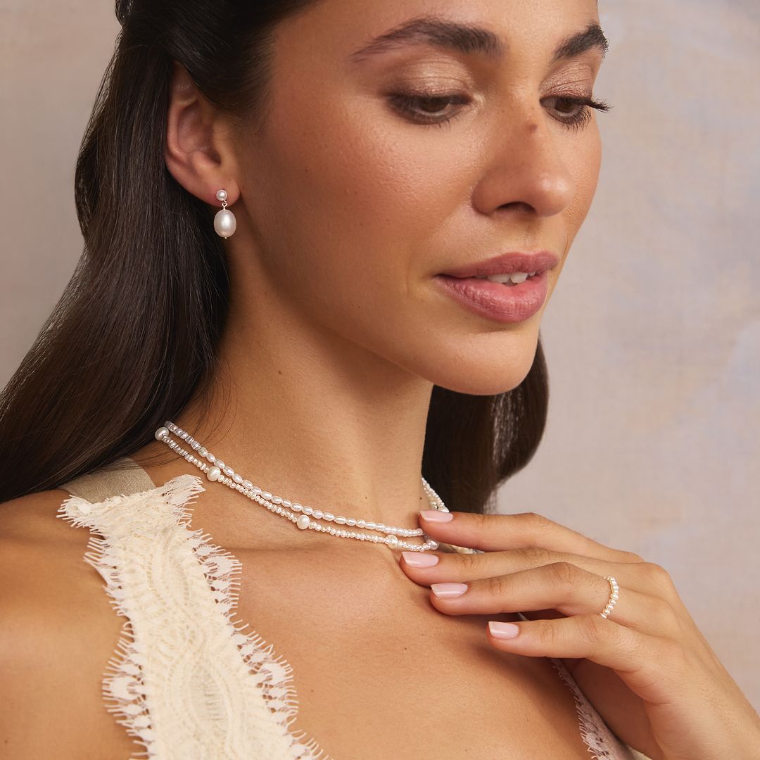 Gold Multi Pearl Choker