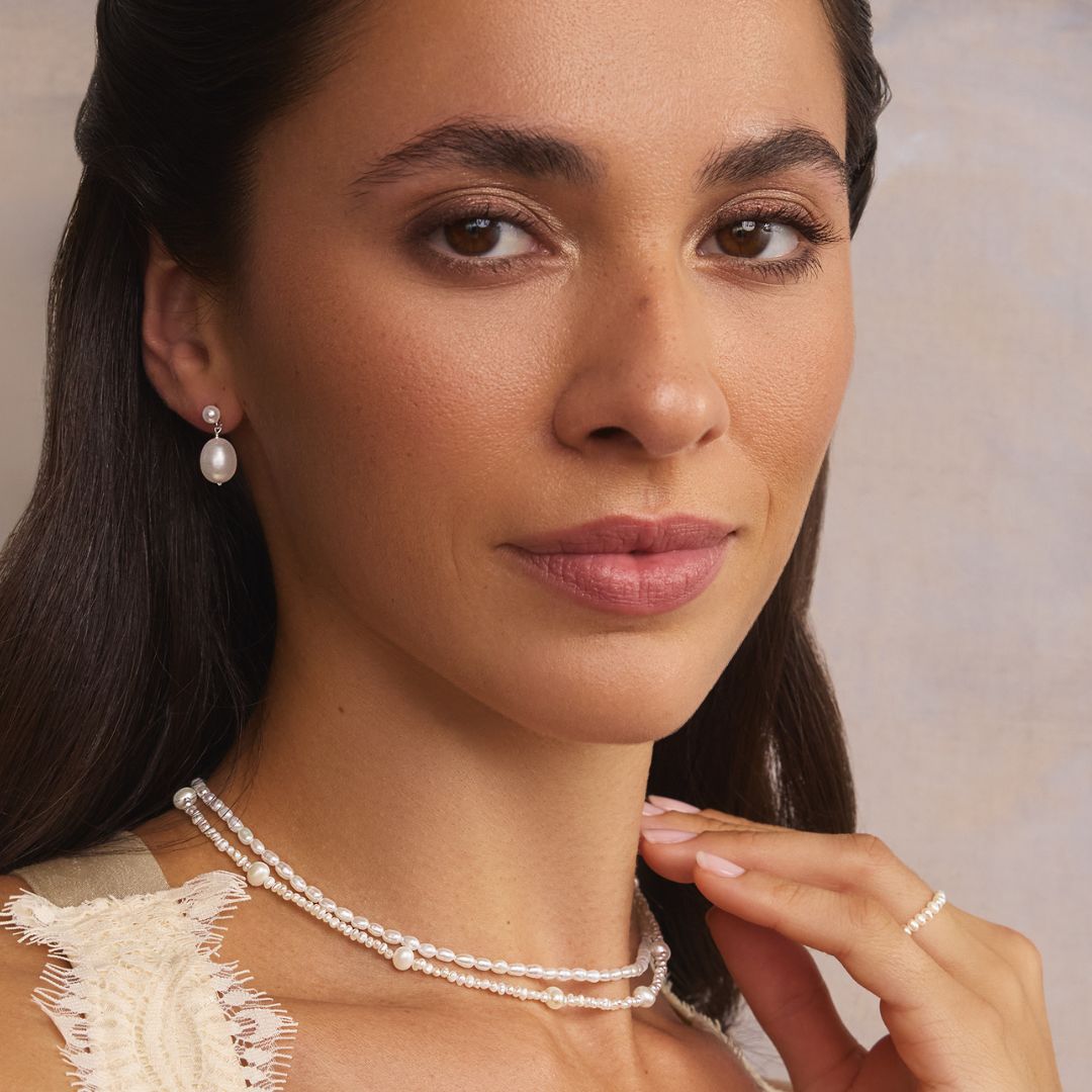 Gold Multi Pearl Choker