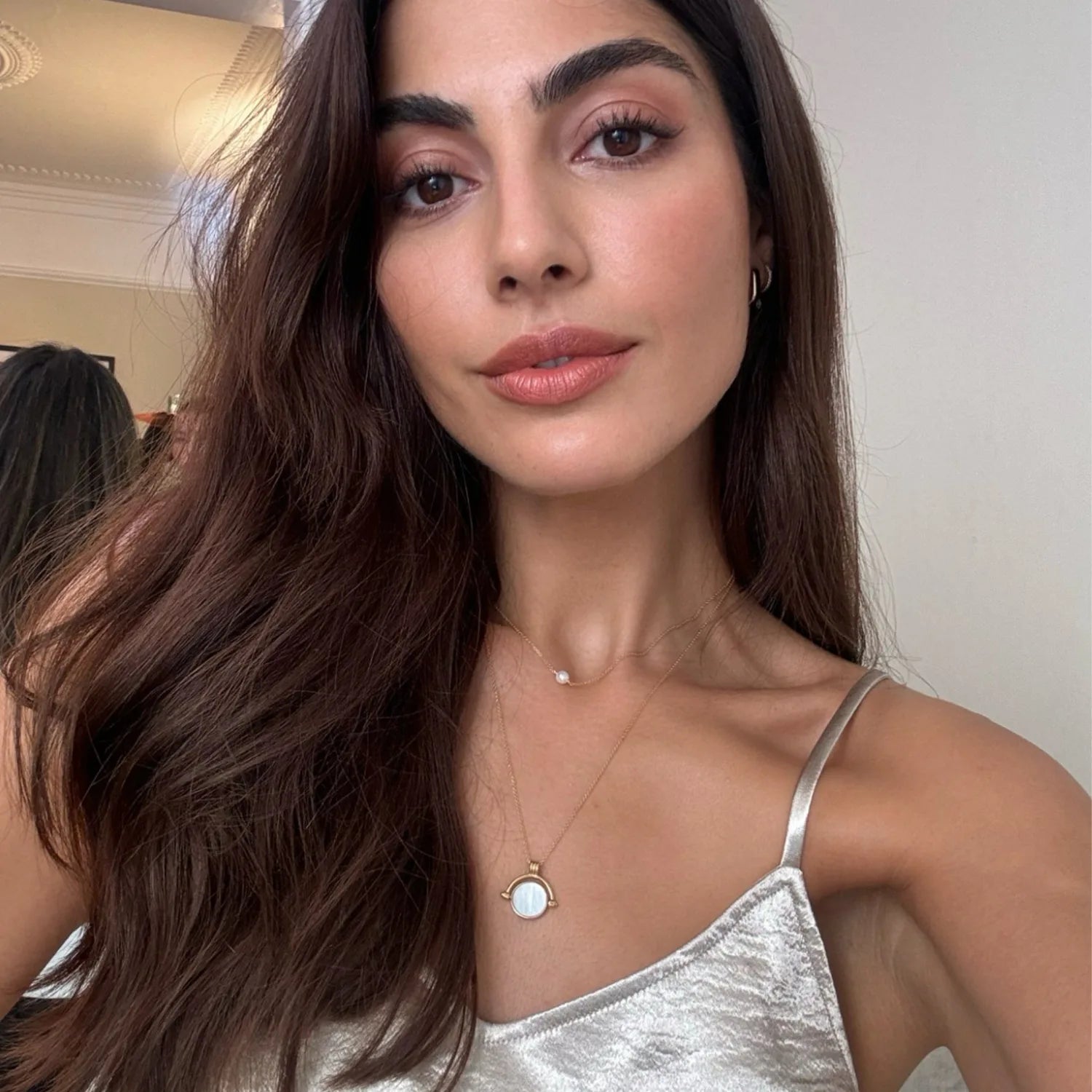 Gold Single Pearl Choker