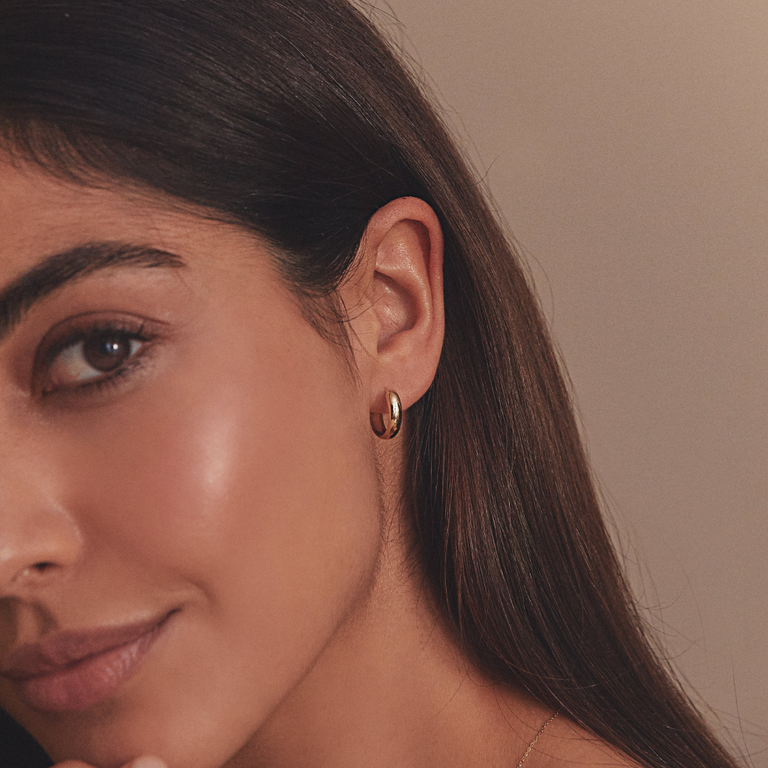 Silver Plain Hoop Earrings