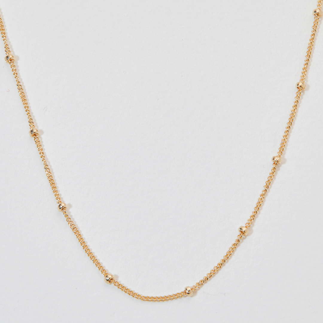 Gold Satellite Chain Necklace