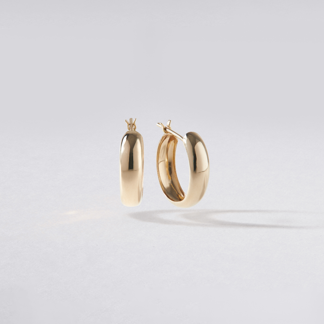 Silver Plain Hoop Earrings