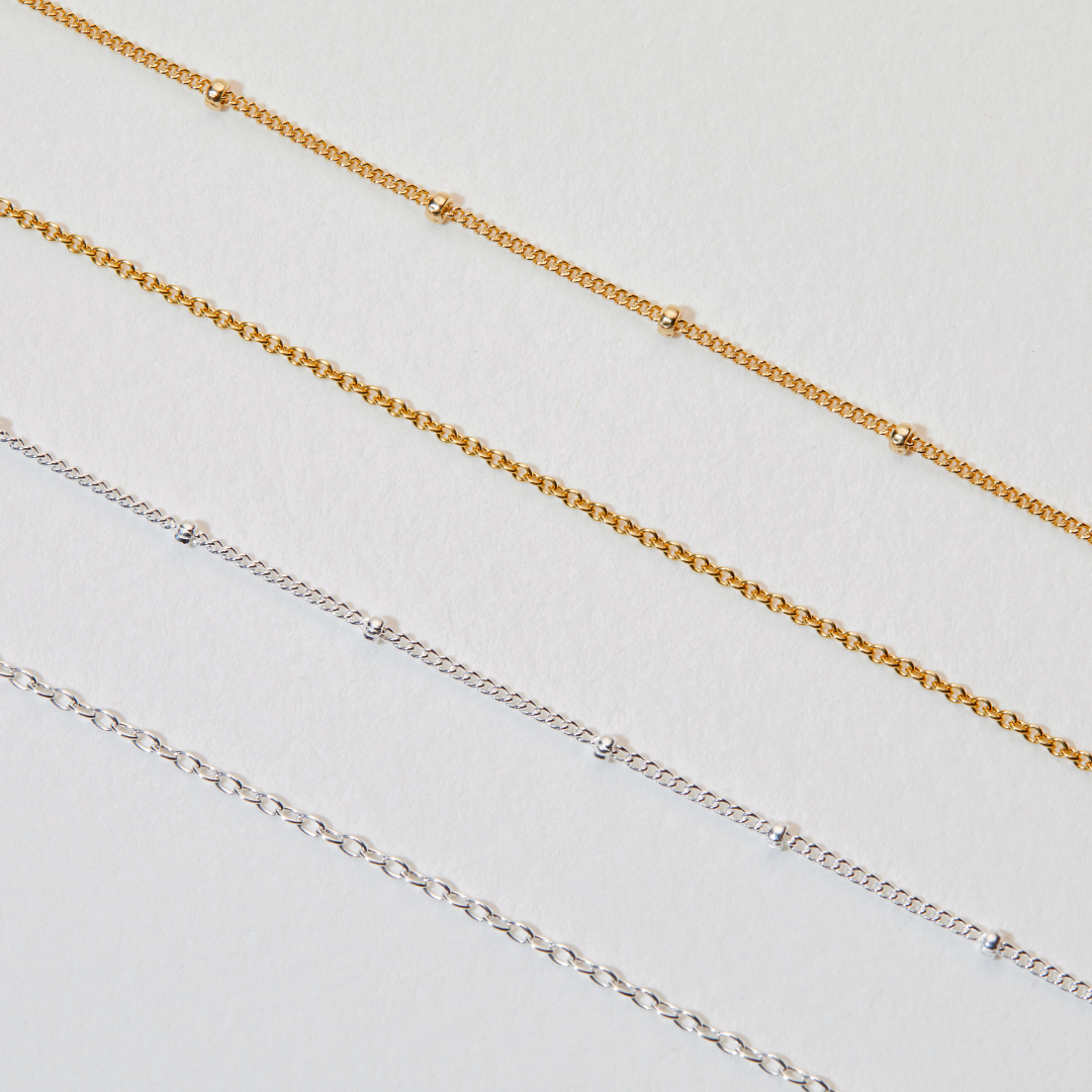 Gold Satellite Chain Necklace