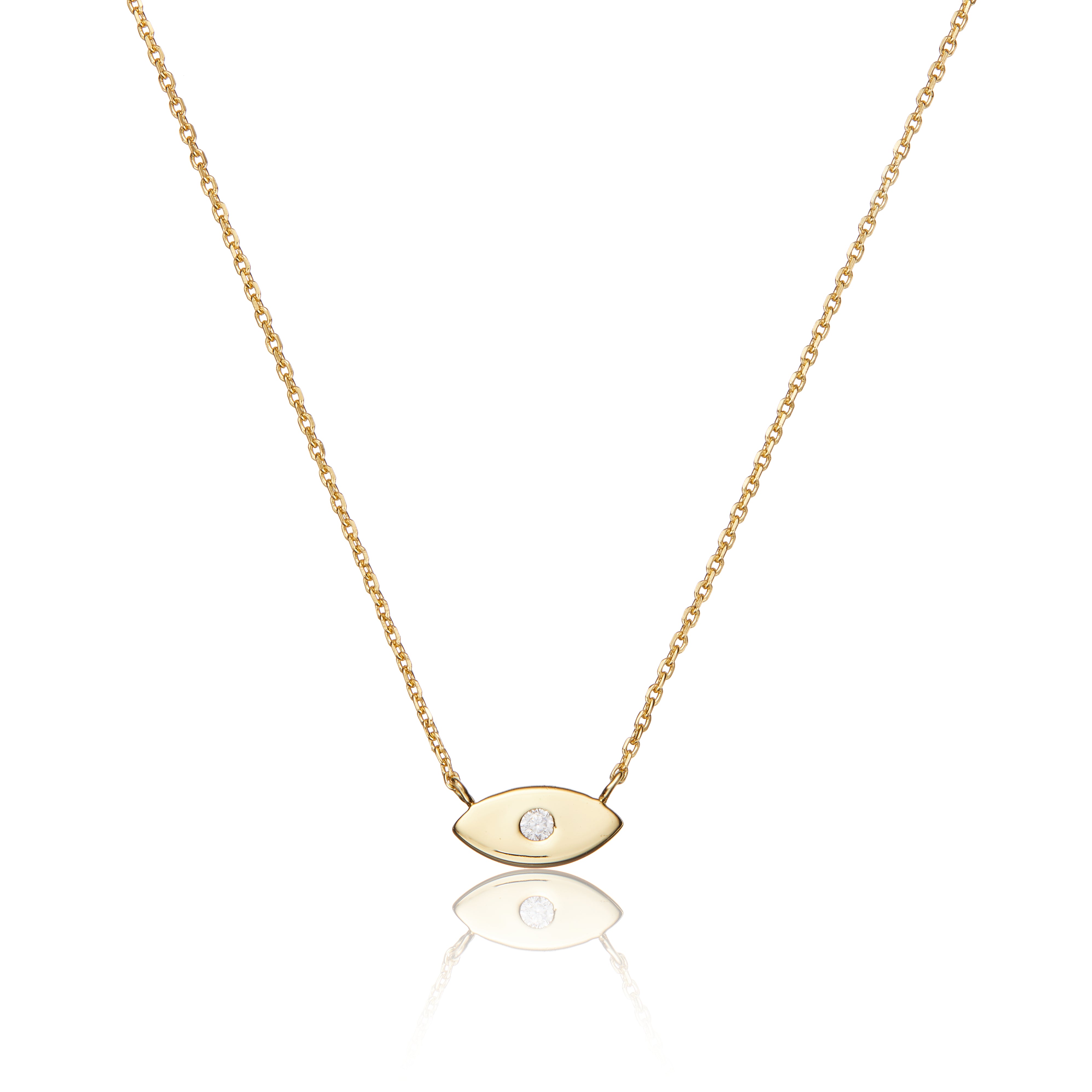 Gold Evil Eye Necklace