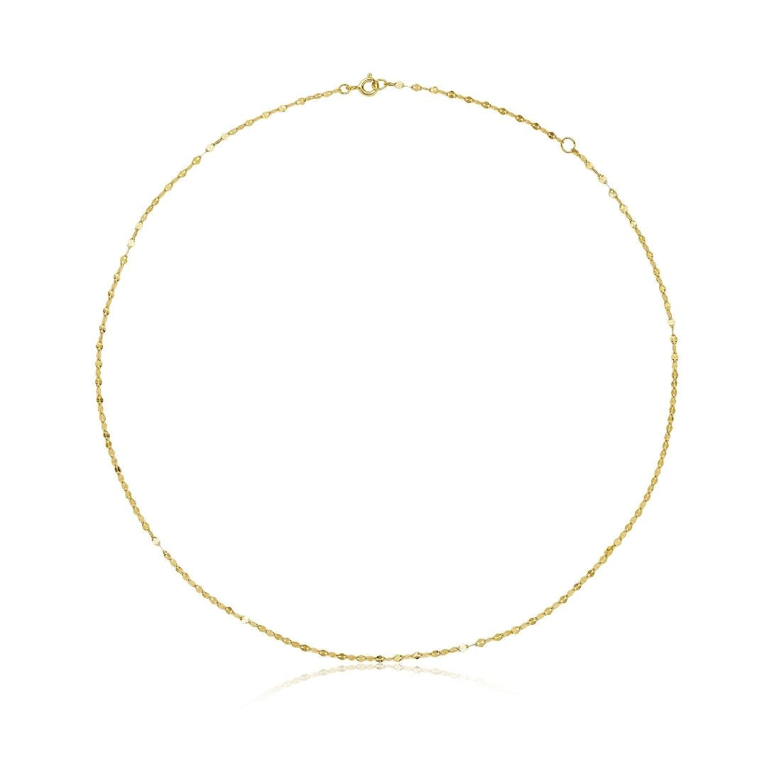 Gold Sparkle Chain Necklace
