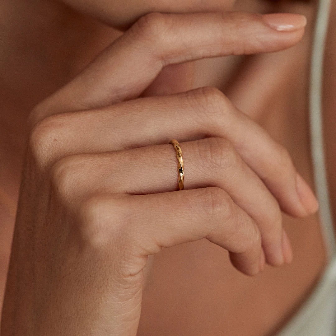 Gold Twist Ring