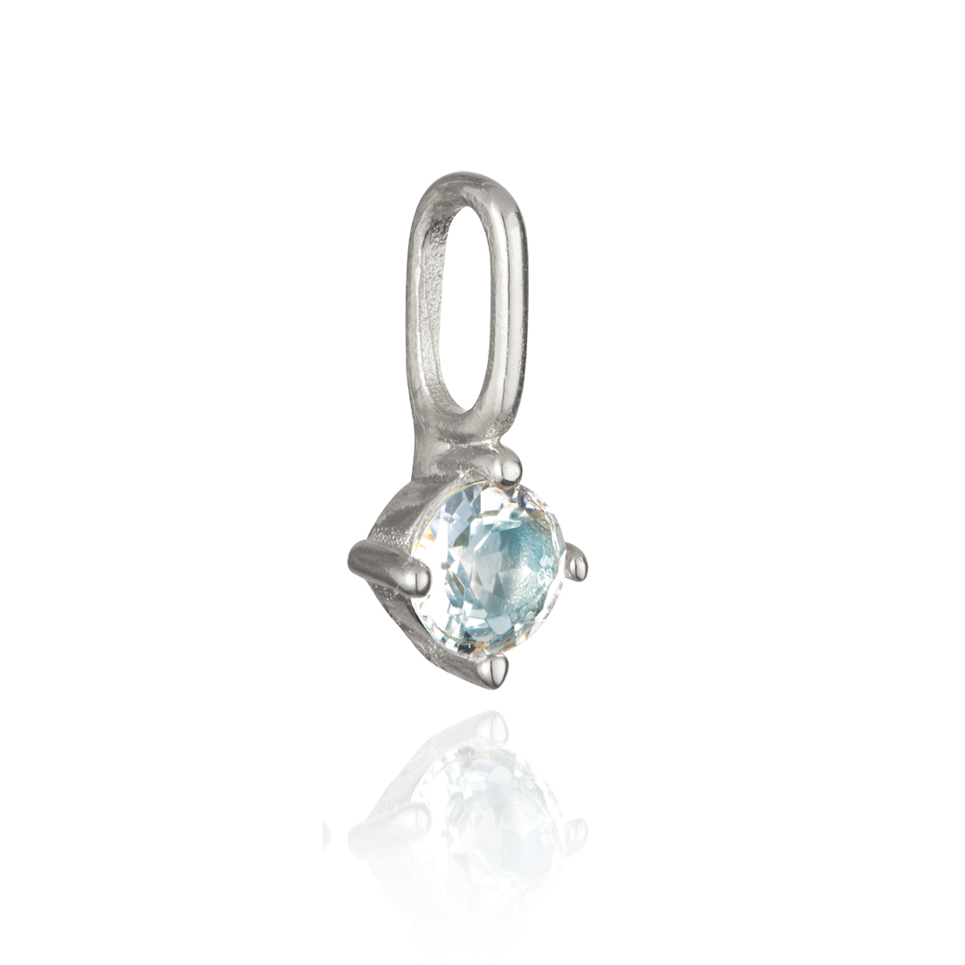 Silver Small Individual Birthstone Charm