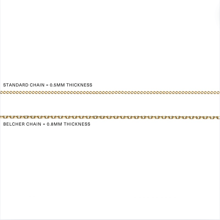 Solid Gold Small Square Locket Necklace