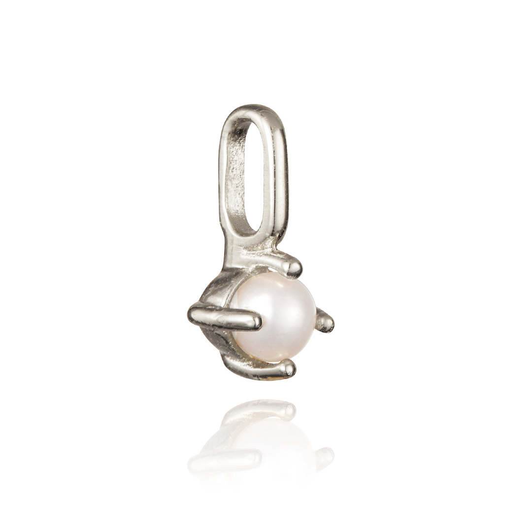 Silver Small Individual Birthstone Charm