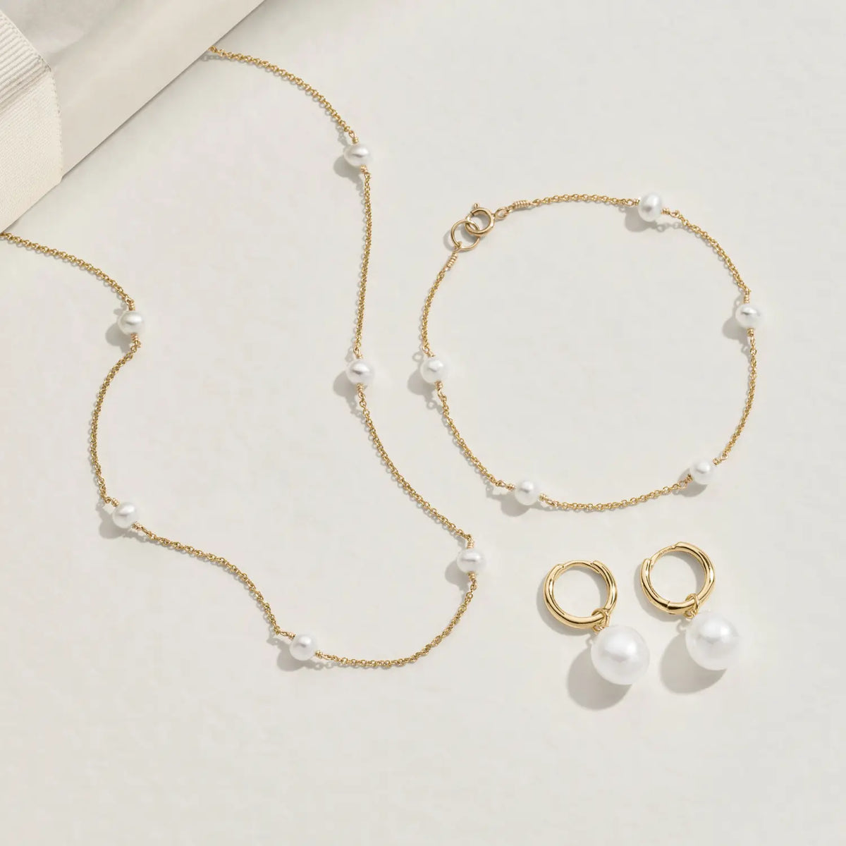 Gold Ten Pearl Choker