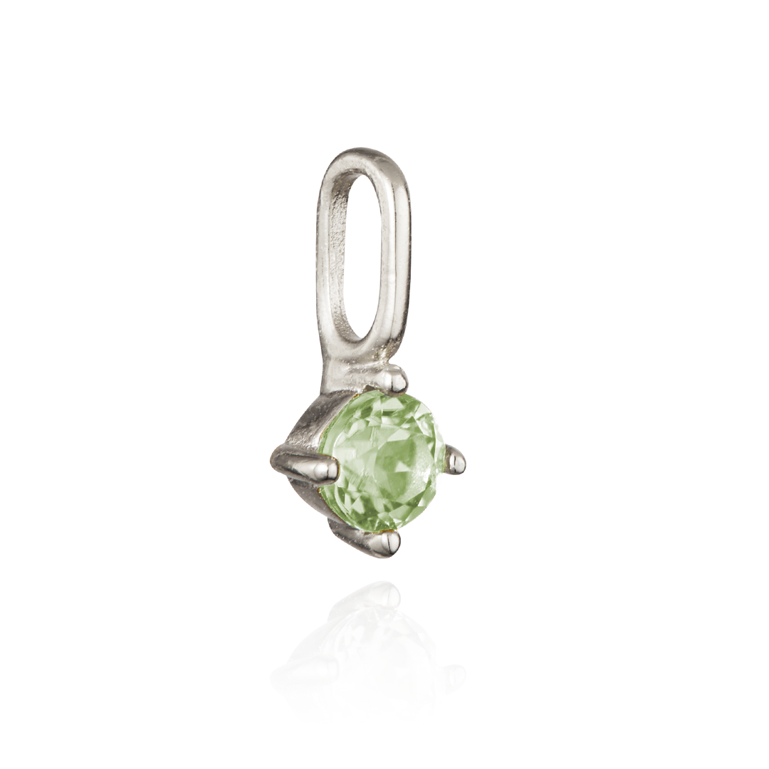 Silver Small Individual Birthstone Charm