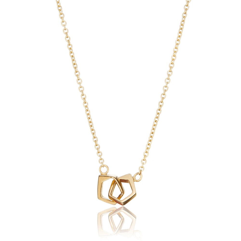 Solid Gold Love Link Necklace