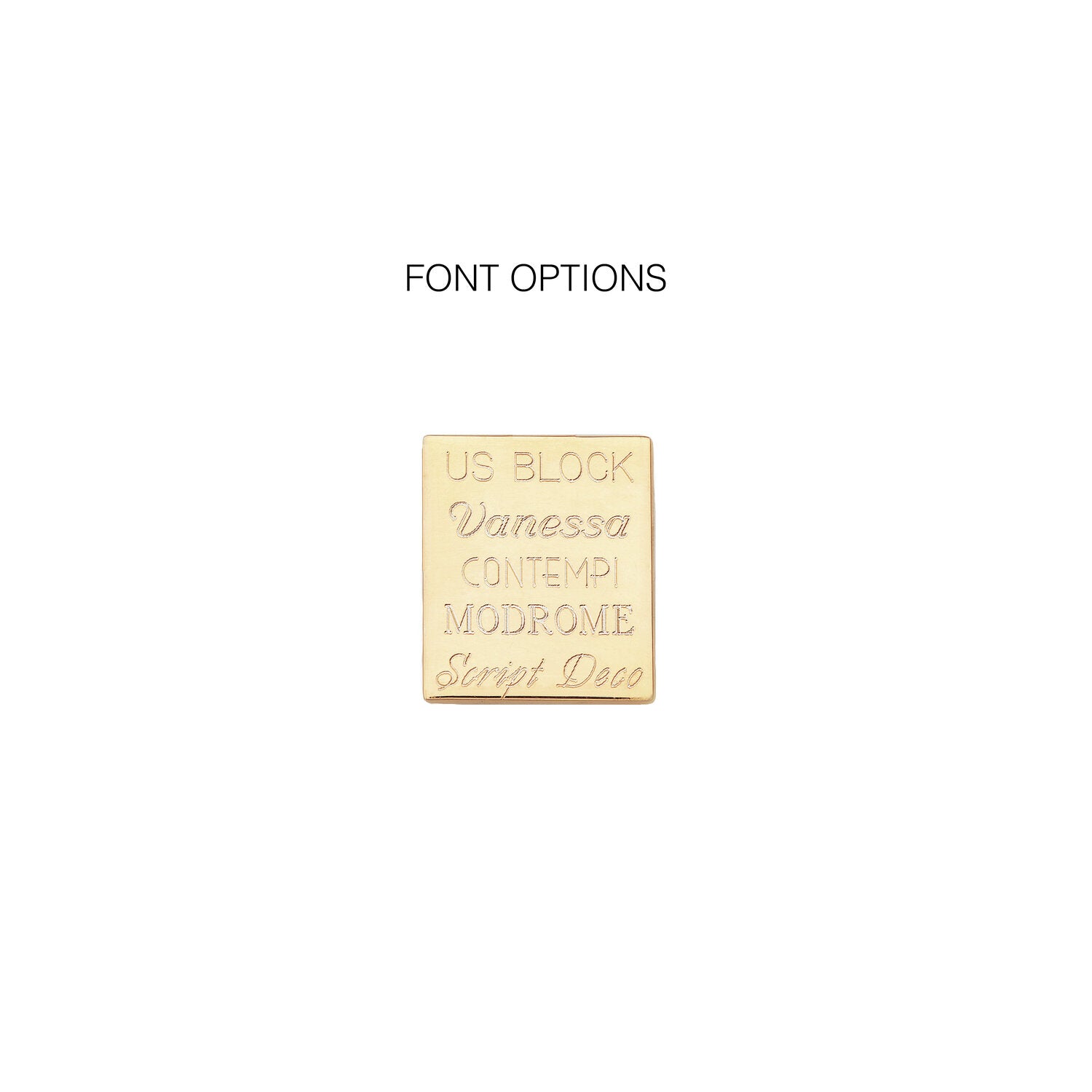 Solid Gold Small Square Locket Necklace