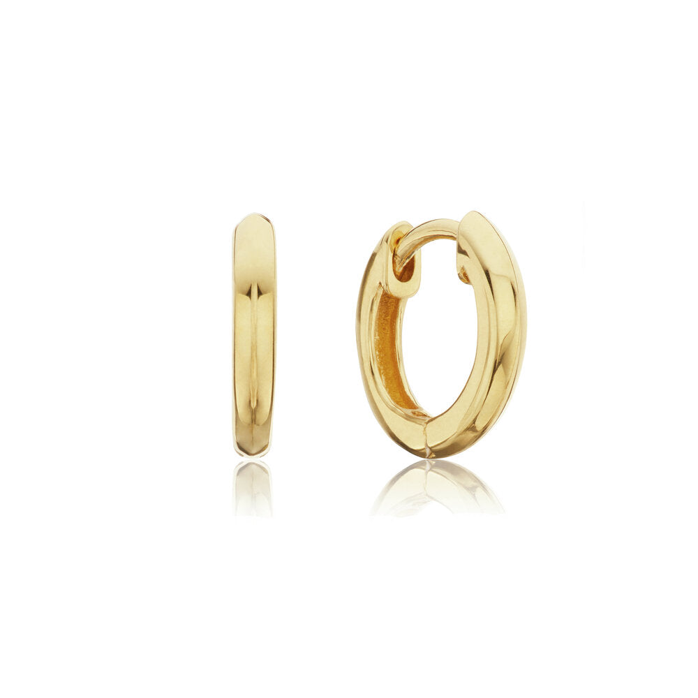 Plain huggie online hoop earrings