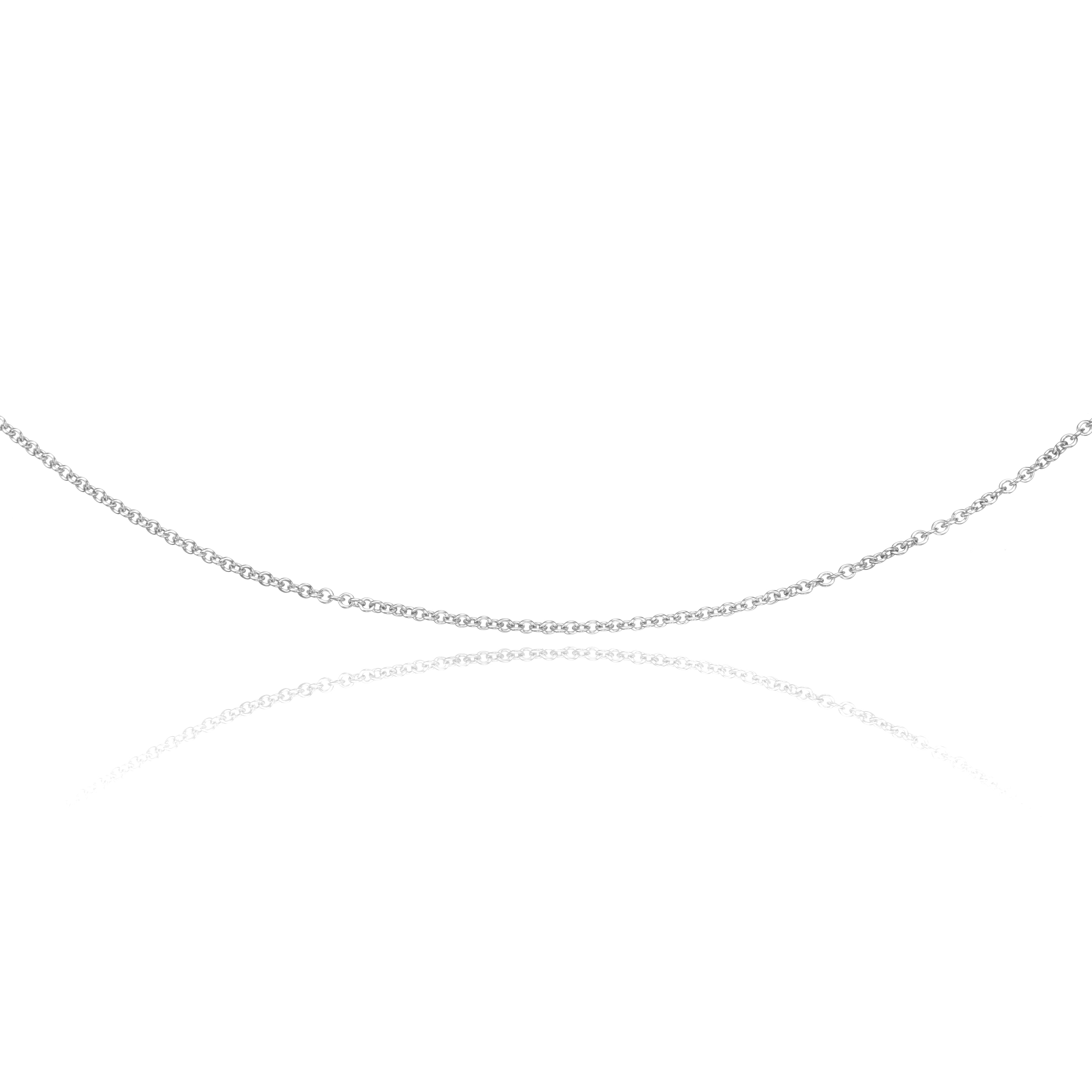 White Gold Plain Chain