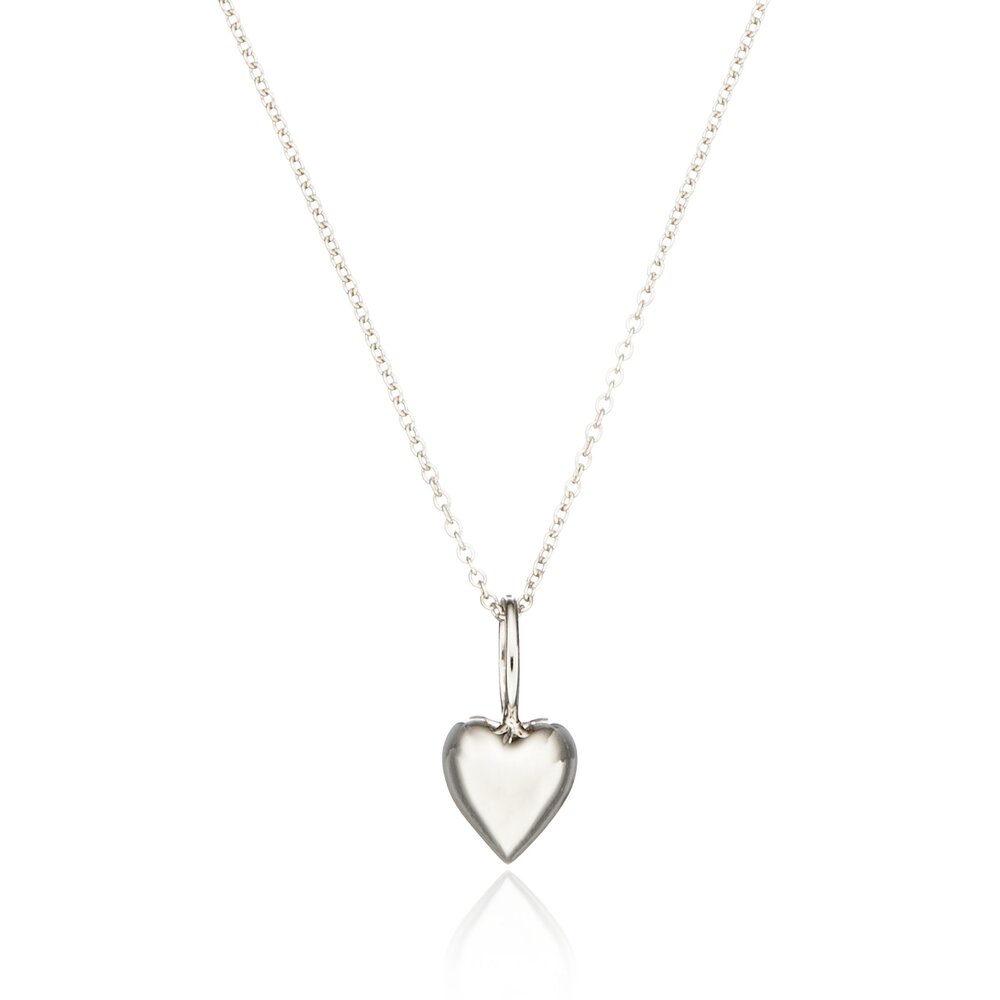 Silver Heart Pendant Necklace