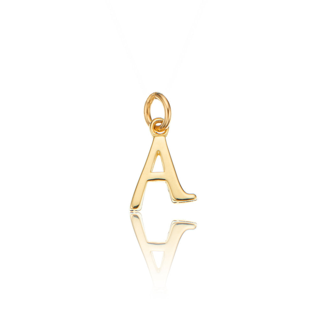 Solid Gold Individual Curve Initial Charm