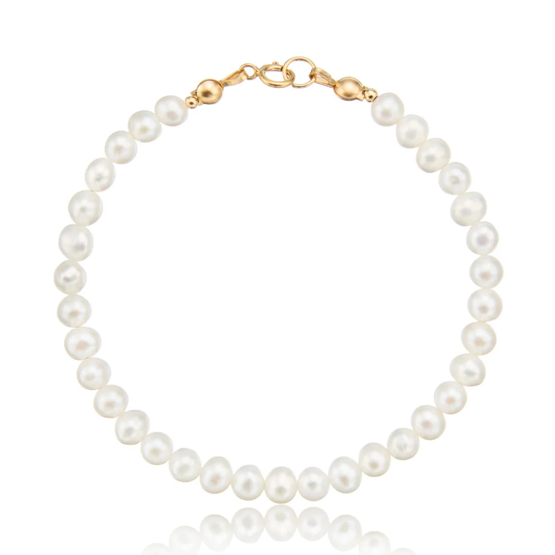 Gold Pearl Bracelet