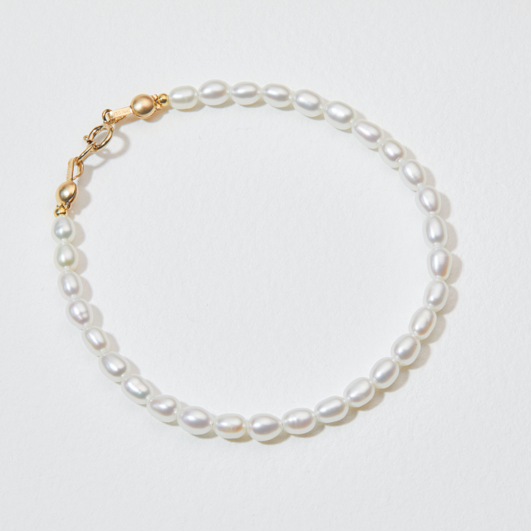 Gold Seed Pearl Bracelet