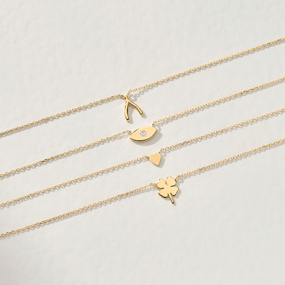 Gold Tiny Heart Necklace