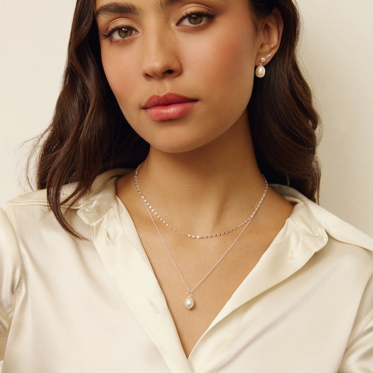 Silver Sparkle Chain Necklace
