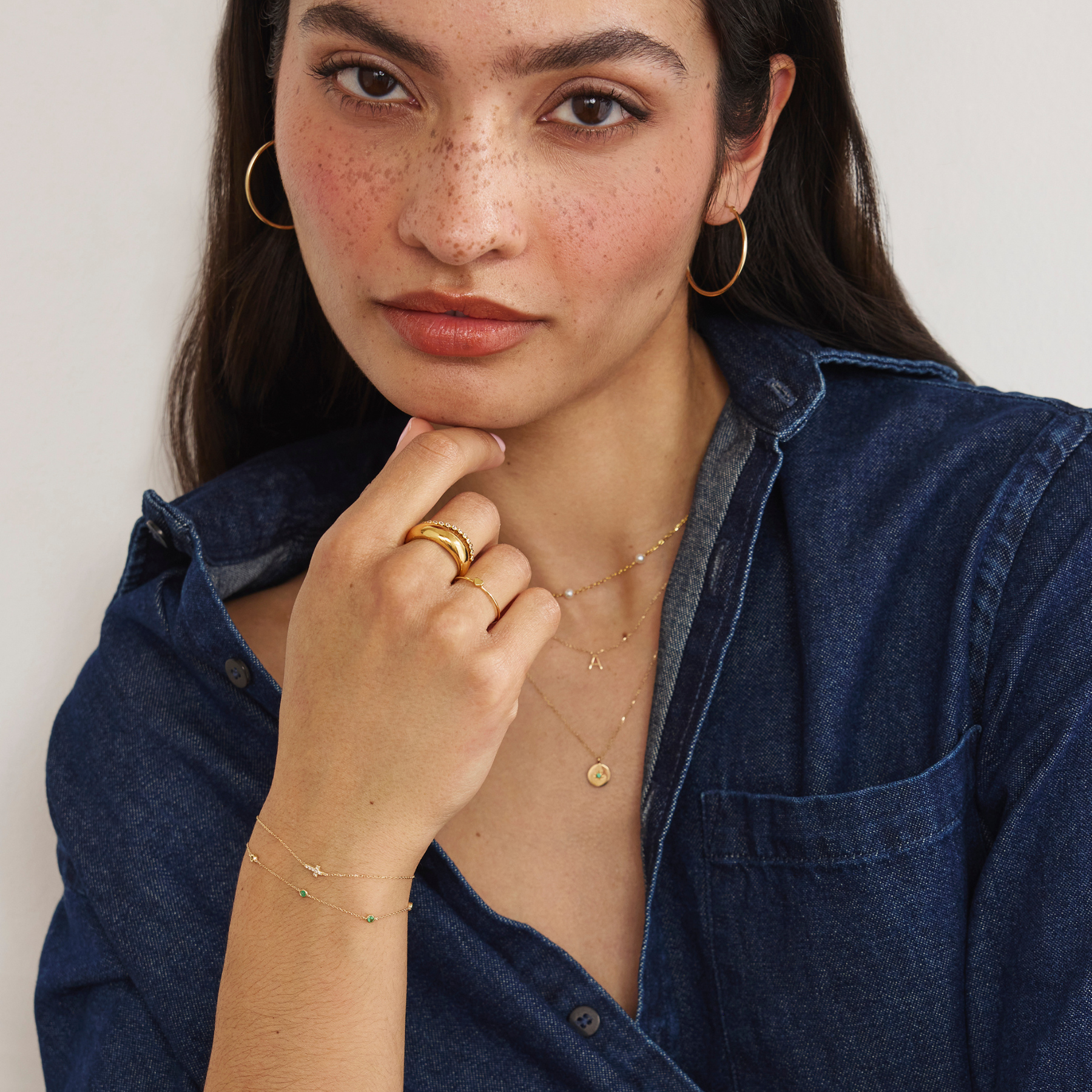 Silver Large Hoop Earrings