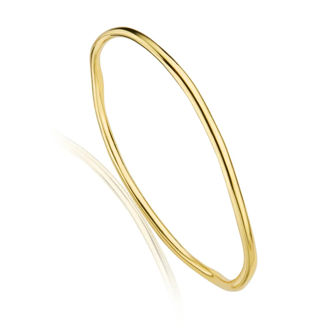 Gold Wave Bangle – LILY & ROO