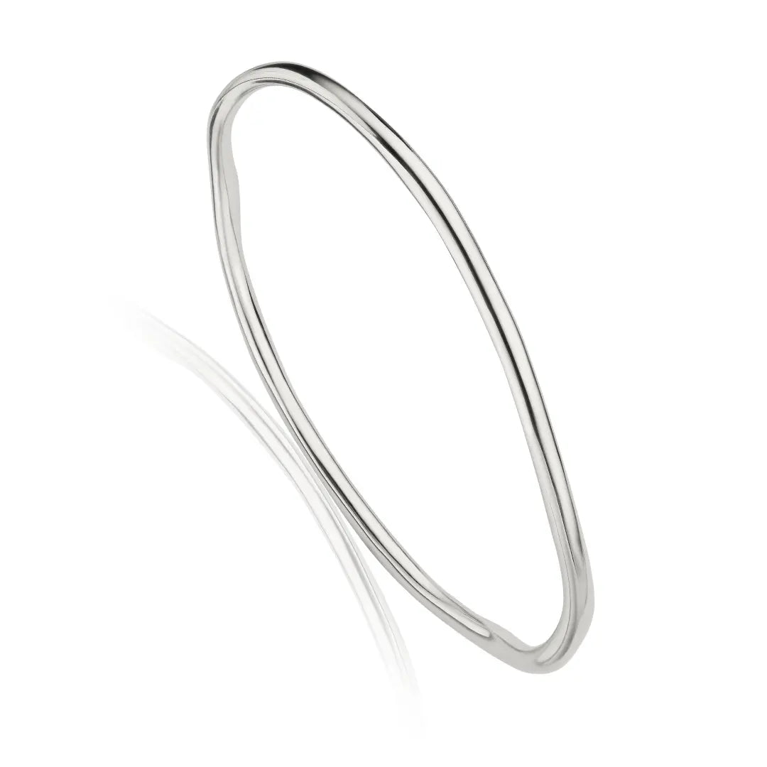 Silver Wave Bangle