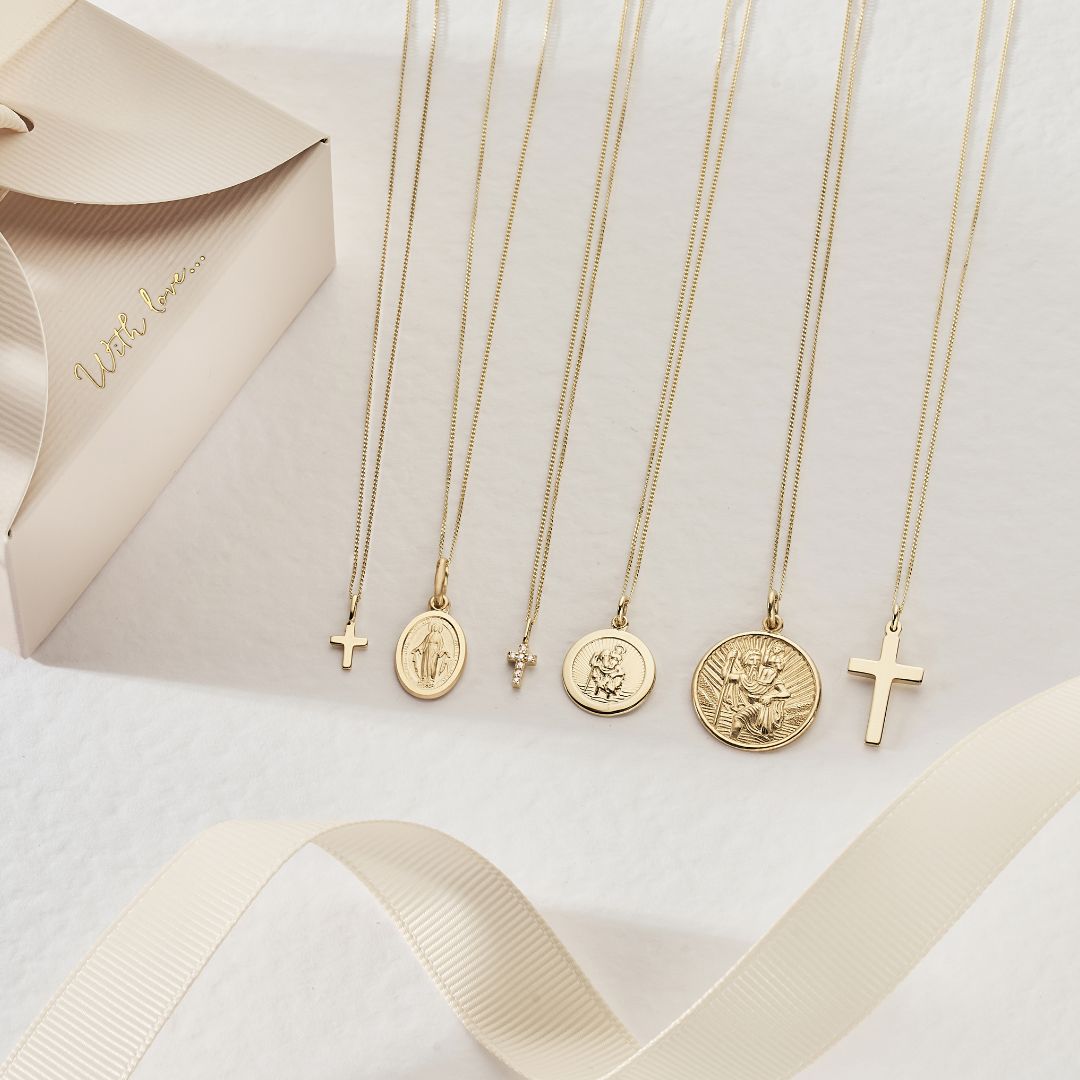 Solid Gold Cross Necklace