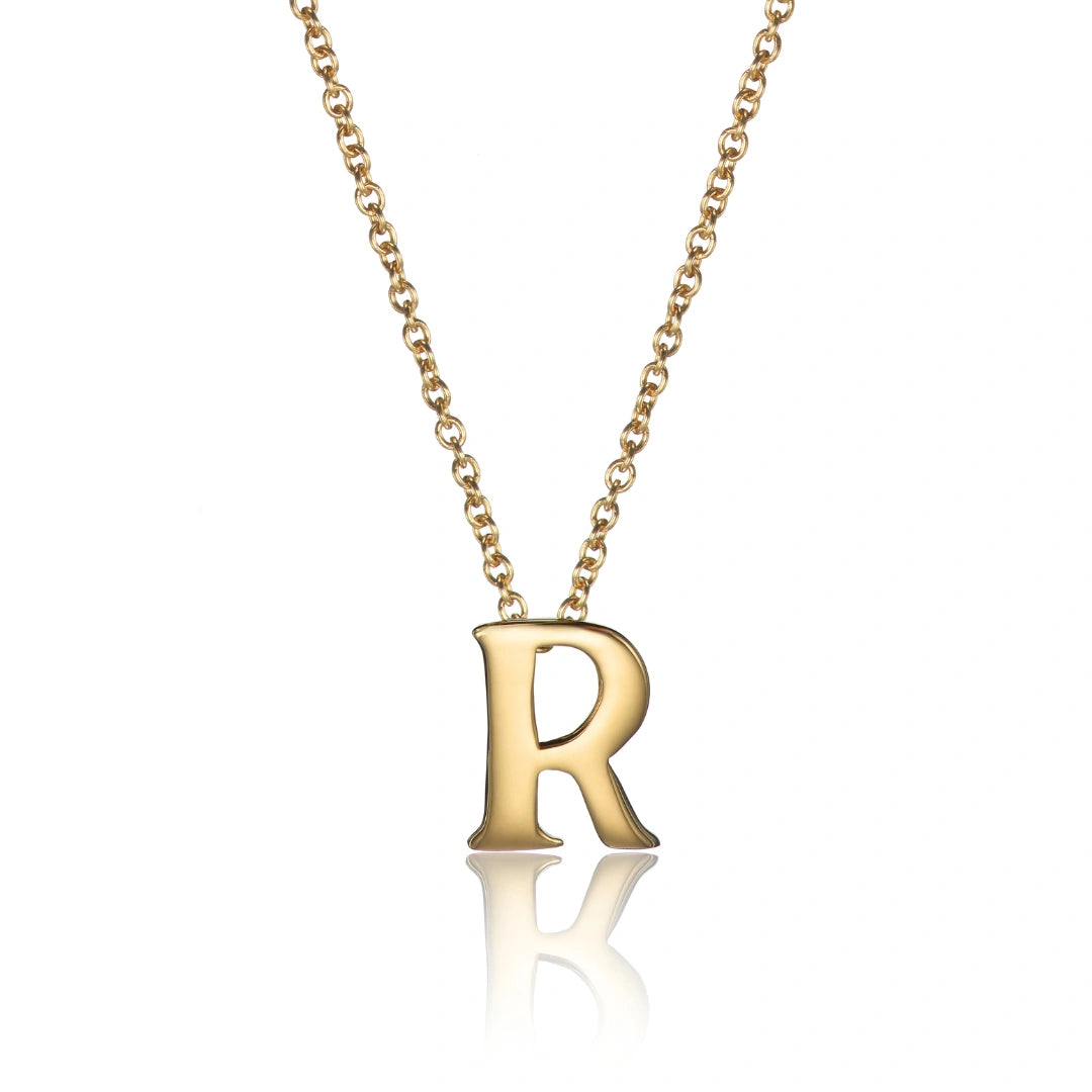 Gold Thread-Through Individual Initial Charm