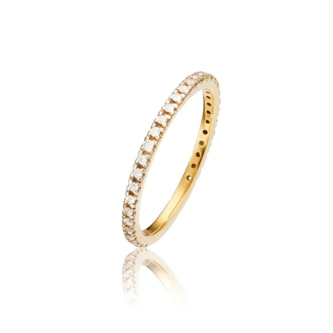 Gold Diamond Style Eternity Ring