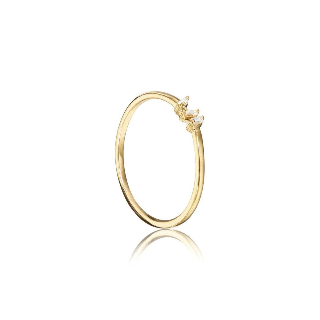 Diamond Style Three Baguette Ring