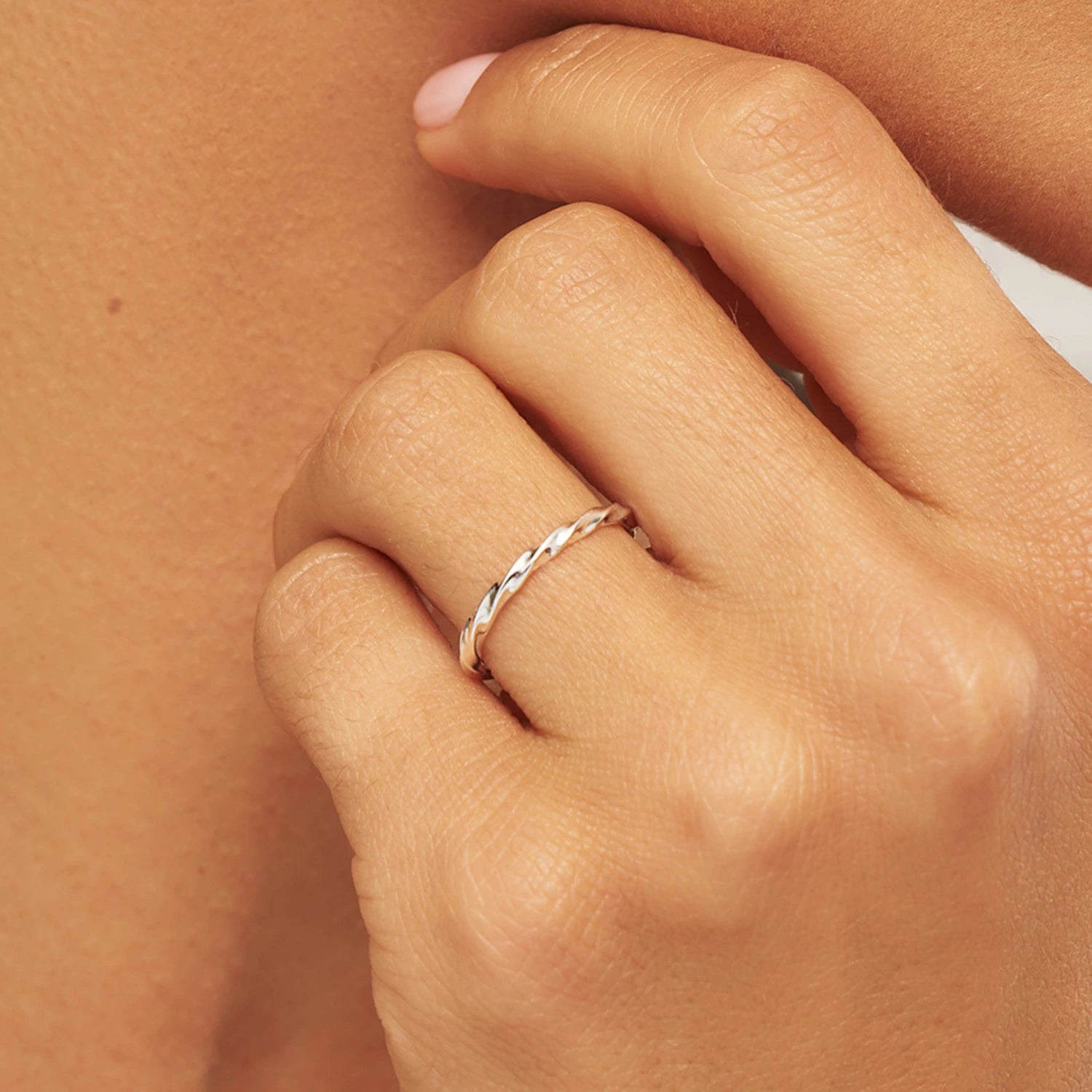 Silver Twist Ring