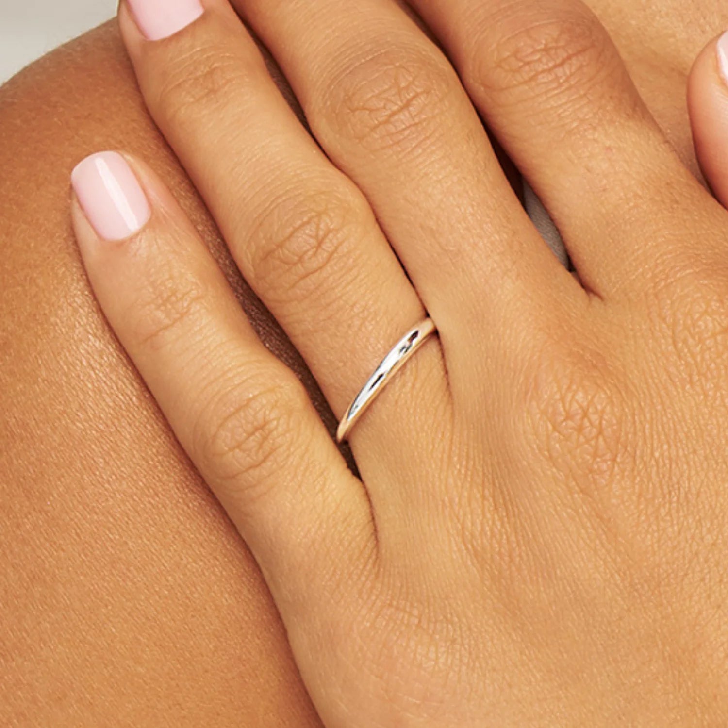 Silver Mini Dome Ring