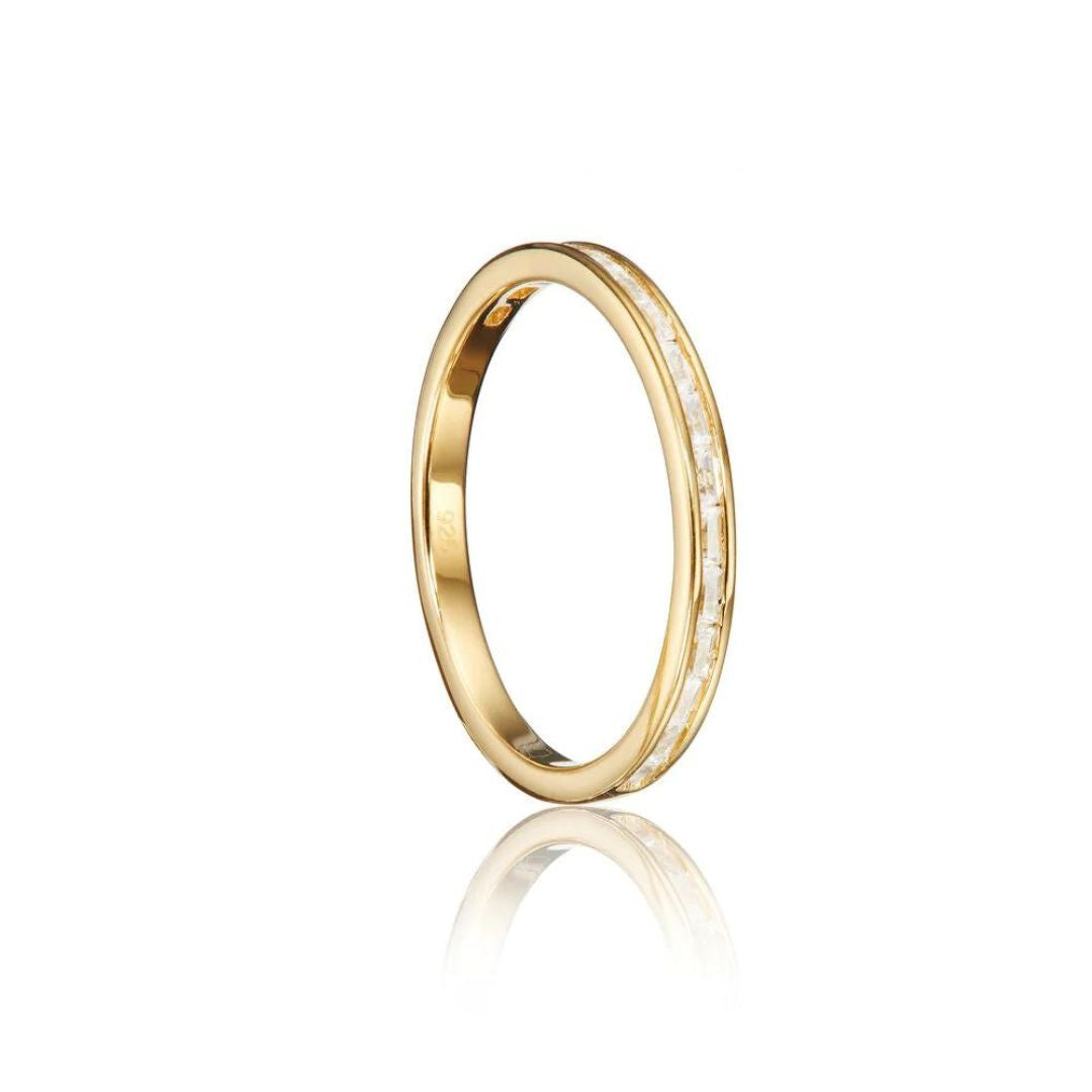 Gold Diamond Style Baguette Eternity Ring