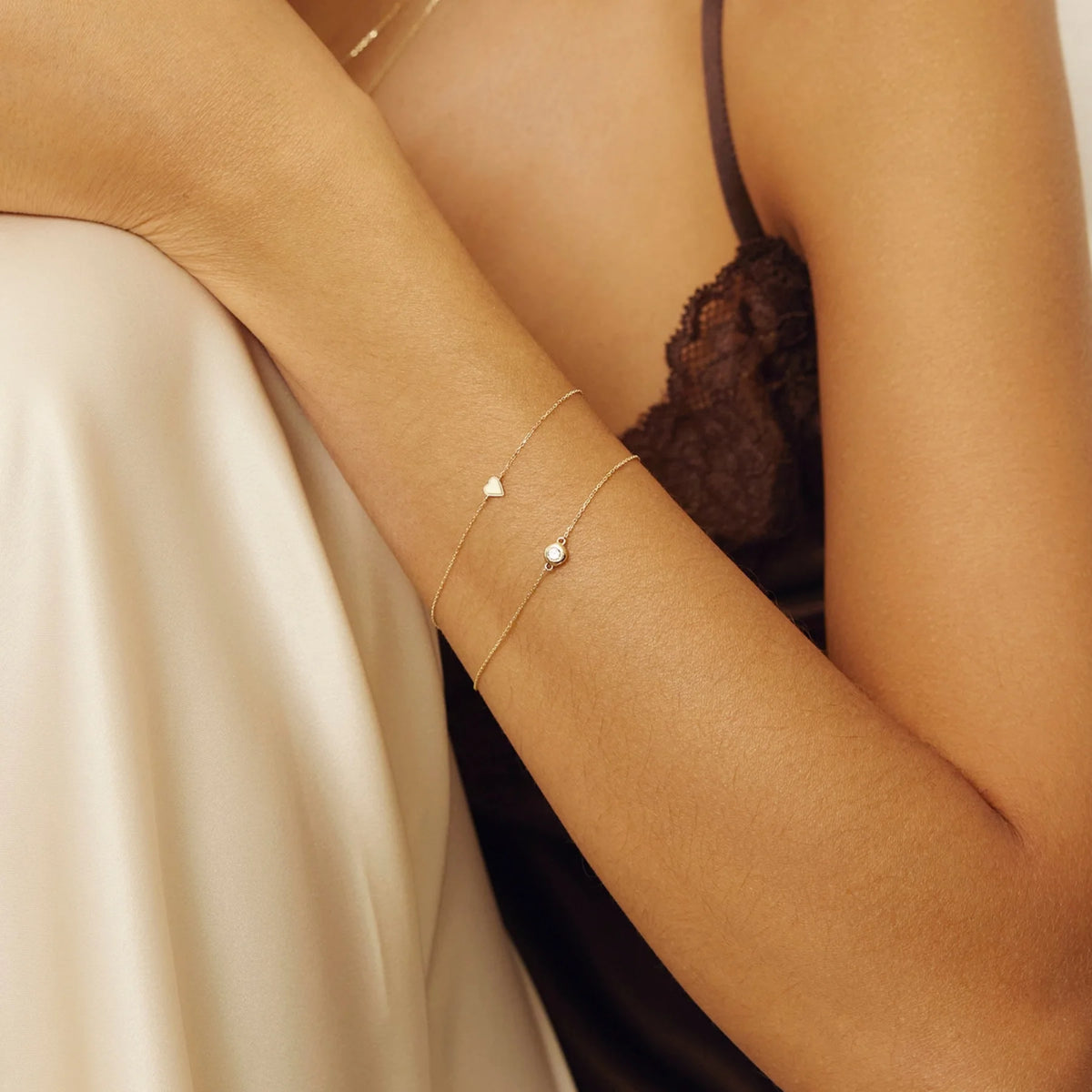 Gold Tiny Heart Bracelet