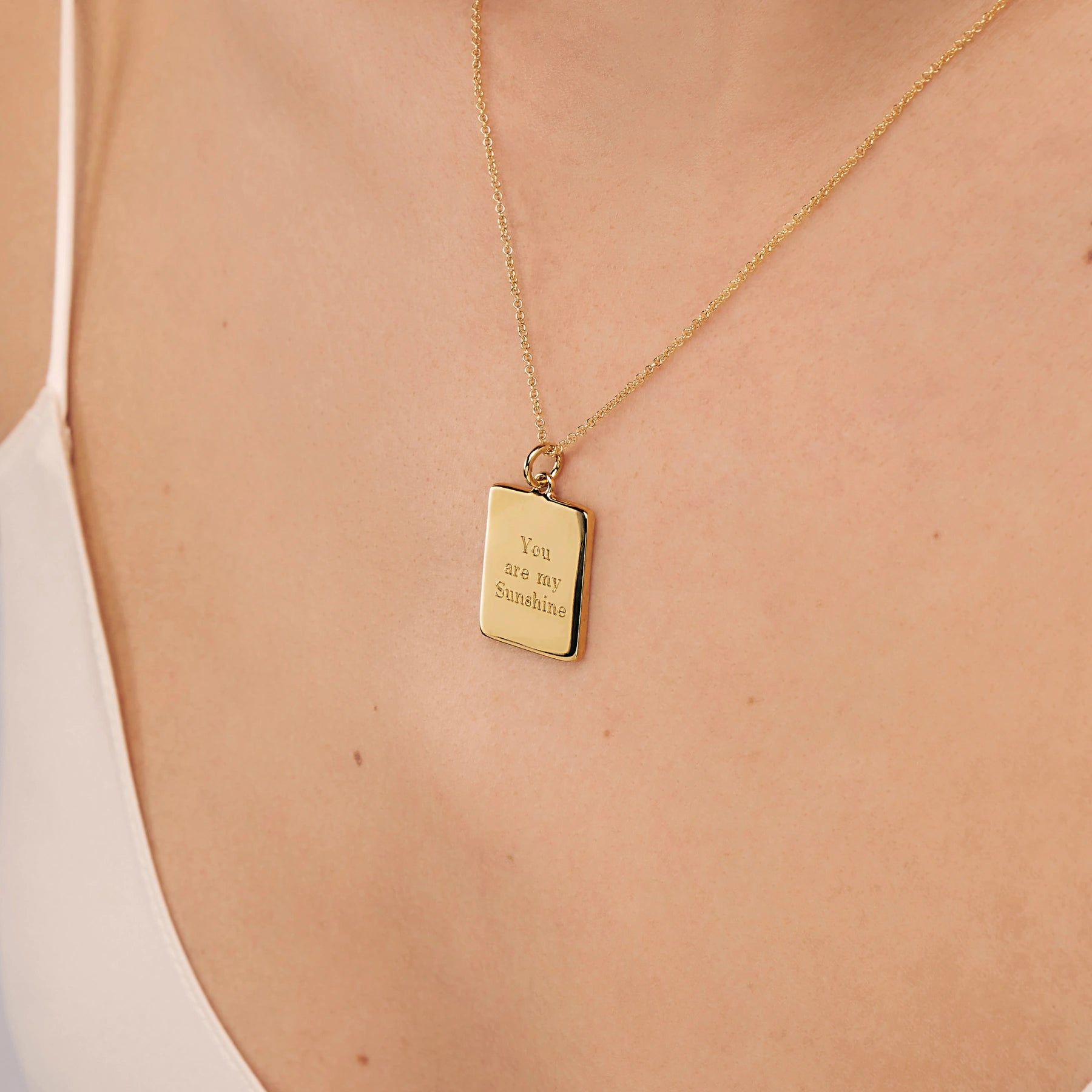 Gold Personalised Verse Necklace
