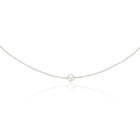 Silver Single Pearl Choker