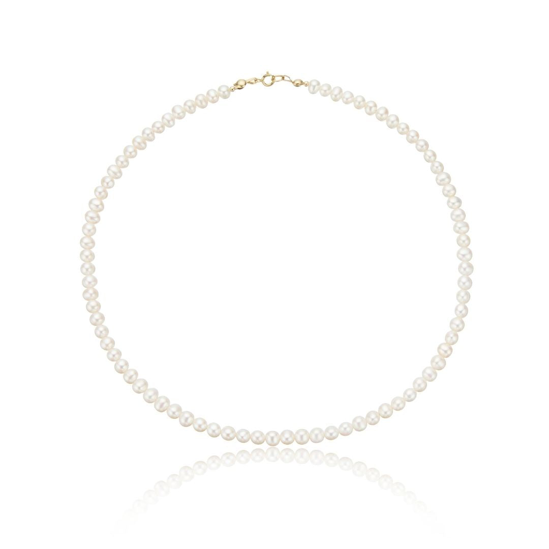 Gold Pearl Choker