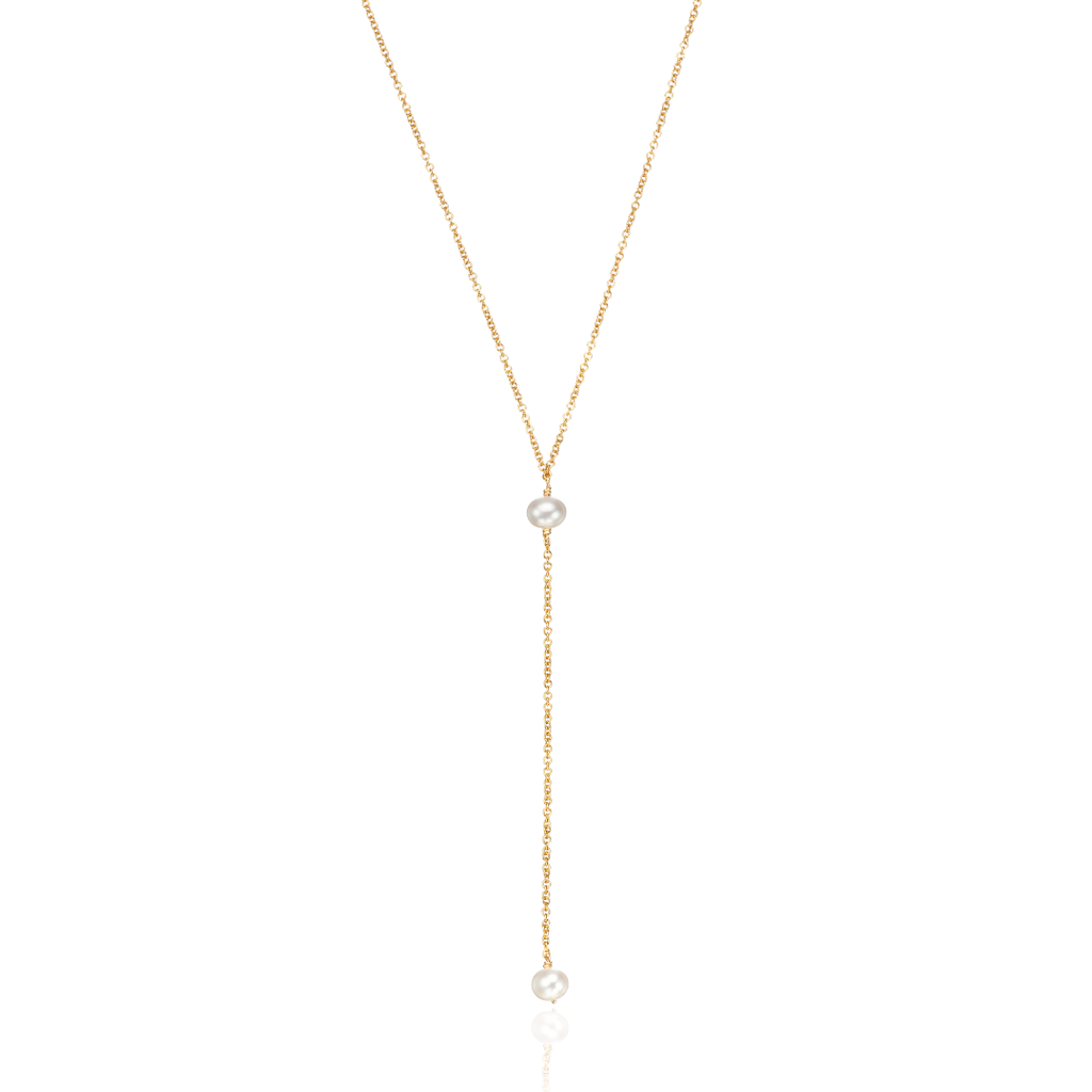 Pearl Lariat Necklace