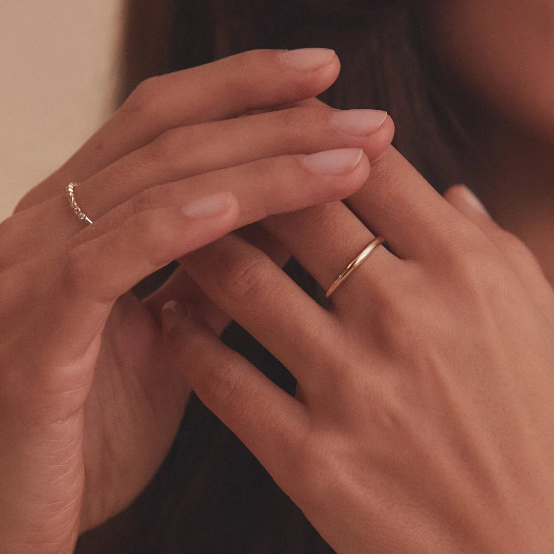 Gold Mini Dome Ring